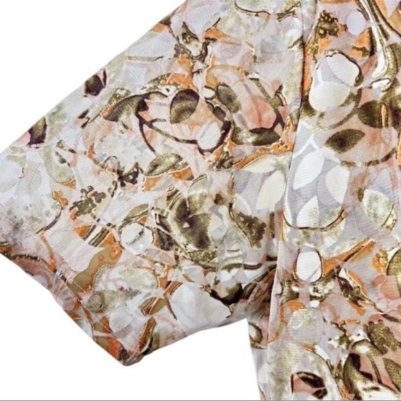 Your 6th Sense at C&A Print Burnout Scoop Neck Top - Picture 3 of 5